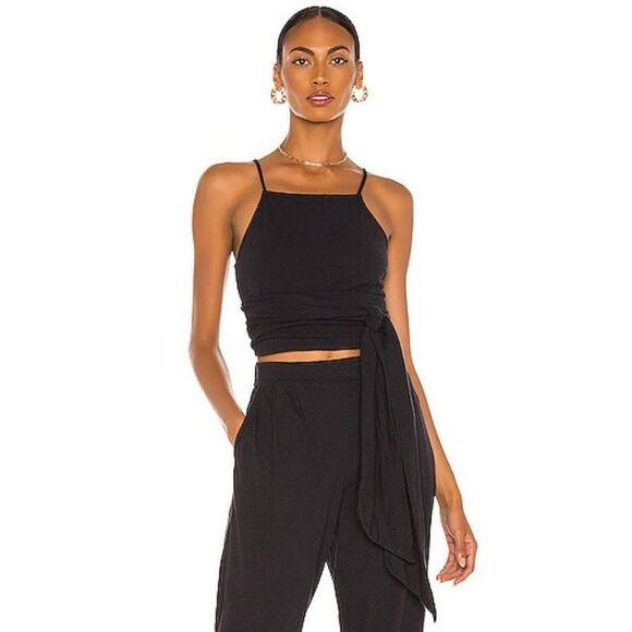 Free People Tops - Free People Beach Boho Mineral Bath Nikki Crop Side Tie Tank Top ONLY Size S